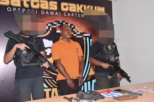 Tersangka Yekis Wanimbo alias salah makan Tabuni. Foto: Istimewa